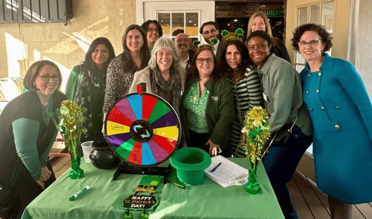 Spero Hospice team at a St. Patrick's Day community celebration
