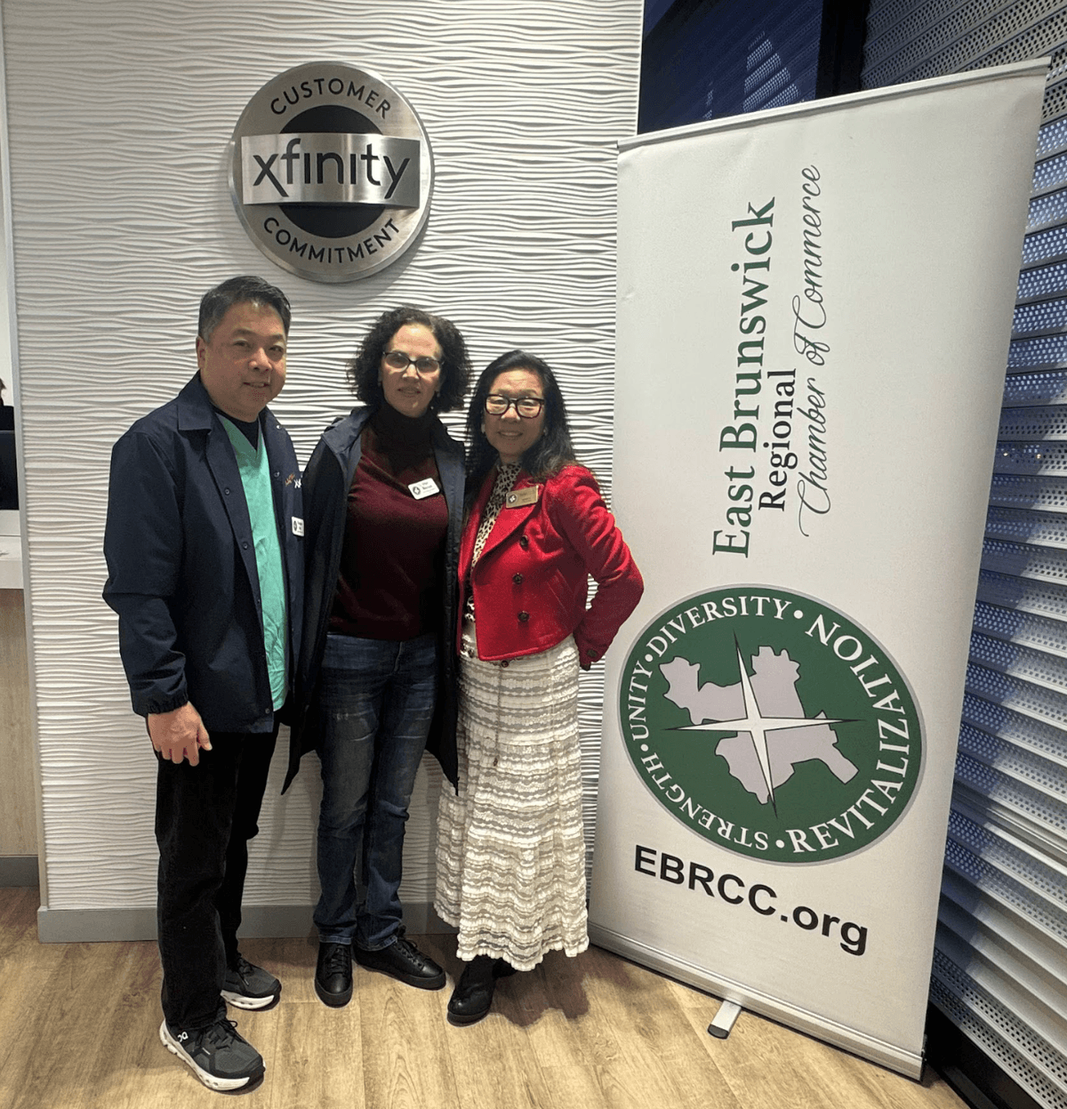 Spero team at an East Brunswick Regional Chamber of Commerce mixer